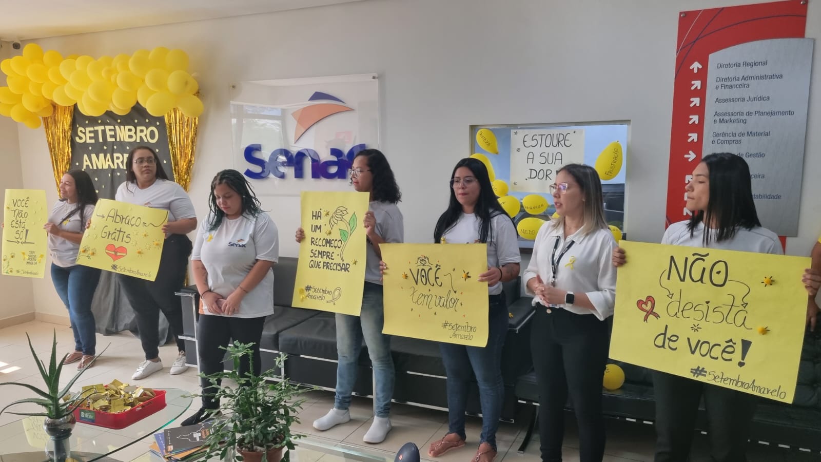 Alunos do Senac Acre promovem ações em prol da saúde mental no mês do Setembro Amarelo