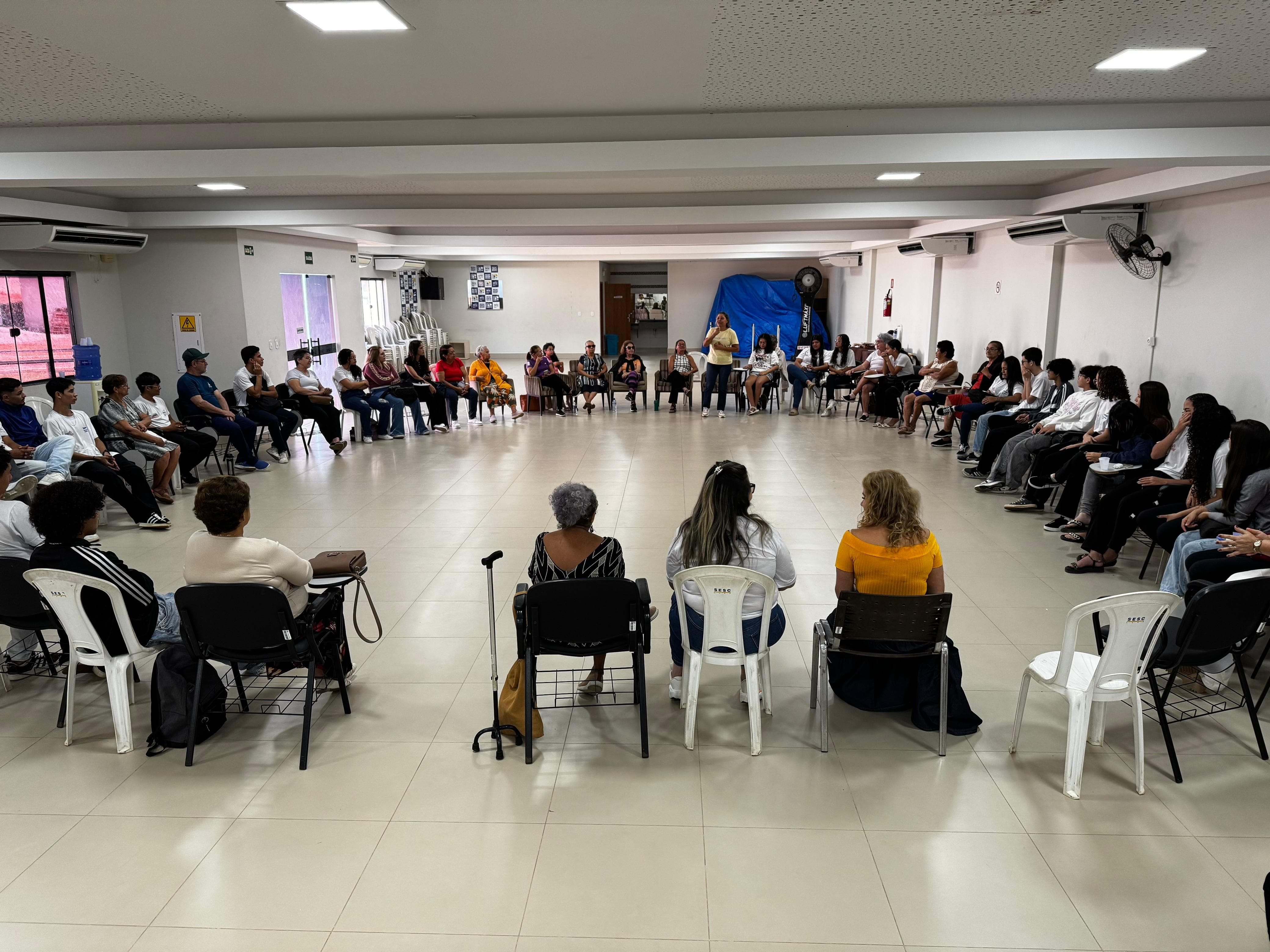 Jovens do Senac e idosos do Sesc se conectam em projeto no Acre Jovens do Senac e idosos do Sesc se conectam em projeto no Acre