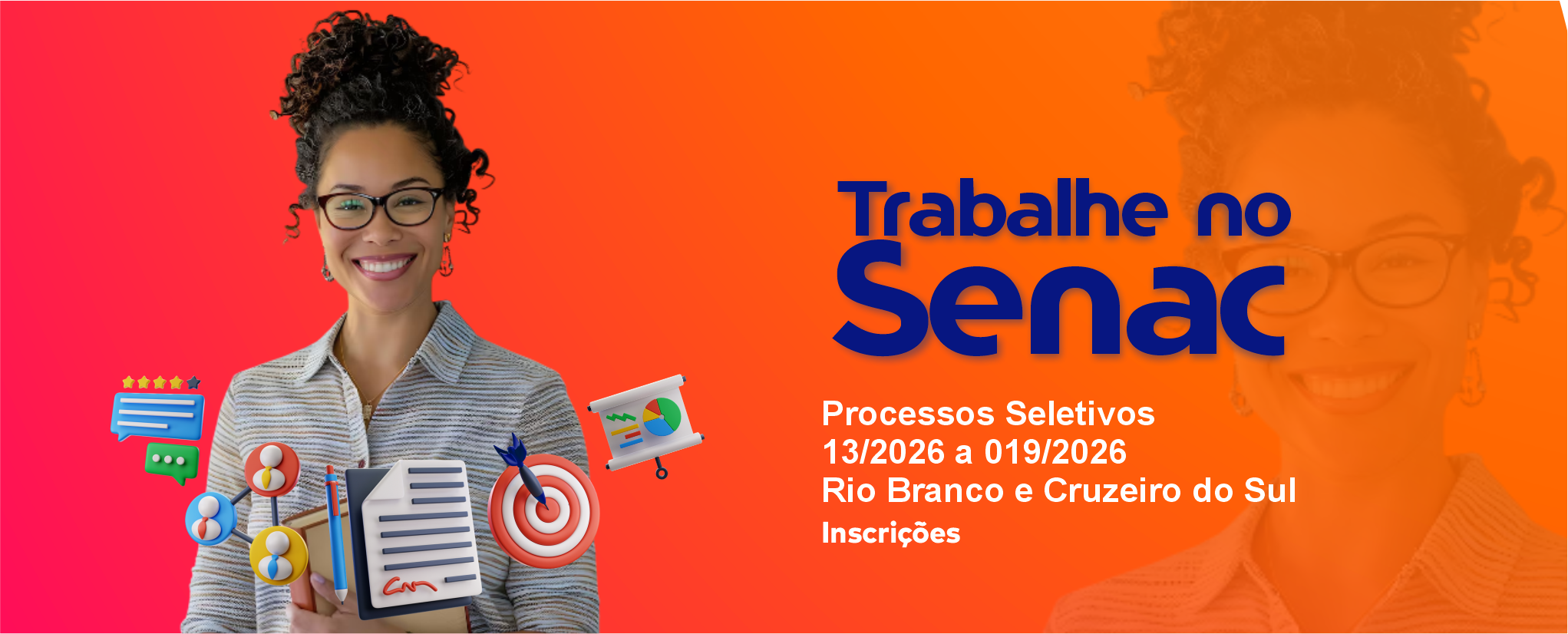 Senac Acre encerra nesta quarta-feira, 1º, inscrições para vagas de níveis médio e superior